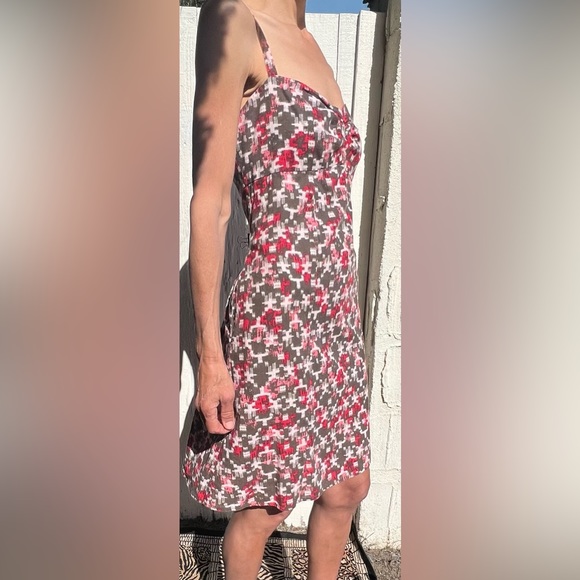 Patagonia Patterned Hemp & Organic Cotton Babydoll Strap Midi Dress Bwn(14) - Picture 5 of 15